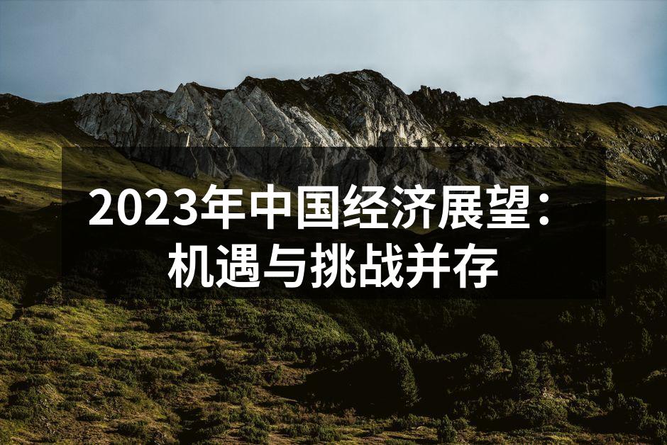 中国经济展望图